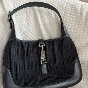 Gucci Jackie black ruched bag